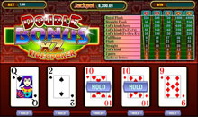 Видео покер Double Bonus в казино Slotico